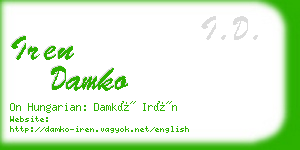 iren damko business card